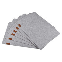 Nouveaux dessous de plat rectangulaires en feutre de polyester, dessous de plat écologiques en feutre, dessous de plat en feutre