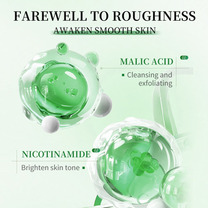 HUNMUI Gel exfoliant apaisant et hydratant pour le visage à la Centella, à l'acide malique et au nicotinamide, nettoyant les pores, 70 ml, usage quotidien - Product Image 4