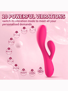 Vibratore <span class=keywords><strong>per</strong></span> Donne a Forma di Coniglio con 10 Modalità di Vibrazione, Giocattoli Sessuali <span class=keywords><strong>per</strong></span> Adulti - Product Image 4