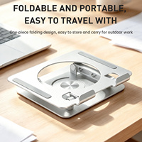 Support de bureau flexible réglable en hauteur en alliage d'aluminium pour usage commercial OEM ODM, support portable anti-corrosion pour tablette et ordinateur portable