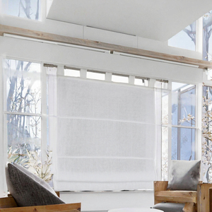 Ensemble de literie en tissu Kutti Store Boat Metis - Blanc, hauteur 100 cm, style minimaliste, œillets inclus - Product Image 3