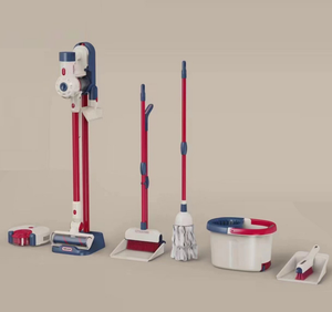Jouets pour enfants apprentissage éducatif Simulation <span class=keywords><strong>aspirateur</strong></span> <span class=keywords><strong>jouet</strong></span> électrique balayeuse ménage ensemble d'outils de nettoyage jouets de nettoyage - Product Image 3