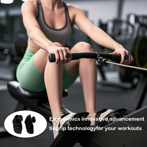 Ergonomik kauçuk el koruyucu eldiven kaymaz egzersiz sapları için ağırlık kaldırma Pull-up spor eğitimi - Product Image 6