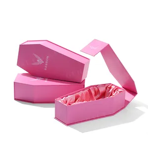 Подарочные картонные коробки в форме гроба с атласной вставкой - Product Image 1