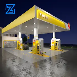 service station equipment canopy prefabricated gas station
