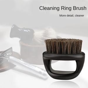 Ensemble de brosses à cheveux en plastique de type ionique à poignée en plastique, design de brosse à cheveux en crin de sanglier noir plaqué or, vente chaude, pour le nettoyage des cheveux à <span class=keywords><strong>domicile</strong></span> - Product Image 3