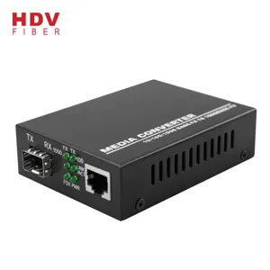 10/100/1000M High geschwindigkeit Fibre Optic Ethernet SFP To RJ45 Media Converter