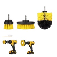Kit de 3 Brosses de Nettoyage Électriques pour Perceuse sans Fil, Outil de Lavage Puissant