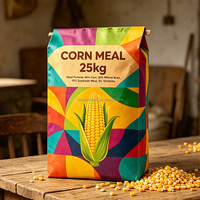 Sac à fond carré en papier kraft multicouche biodégradable et recyclable, en amidon de maïs, 10 kg, 25 kg, impression de logo de marque, qualité alimentaire
