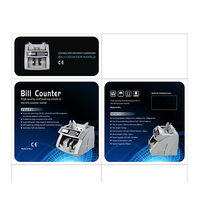 Machine de comptage de billets de banque à chargement par le haut, certifiée ROHS, détection UV/MG, qualité bancaire, 110V-220V