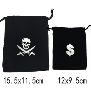 Pafu Rifornimenti Del Partito di Halloween Del Partito Pirata Per Bambini di Favore <span class=keywords><strong>Pirate</strong></span> Borse Coulisse con Monete D'oro - Product Image 3