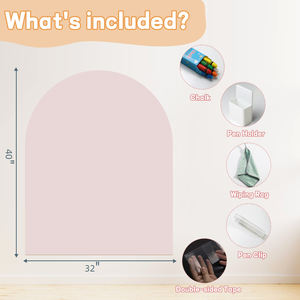 Pizarra Adhesiva Magnética Suave de Borrado en Seco Pizarra de Tiza Magnética en Arco <span class=keywords><strong>para</strong></span> Niños - Product Image 2