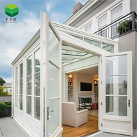Pergola bioclimatique extérieure en alliage d'aluminium avec couverture électrique, design moderne, pour véranda murale en verre