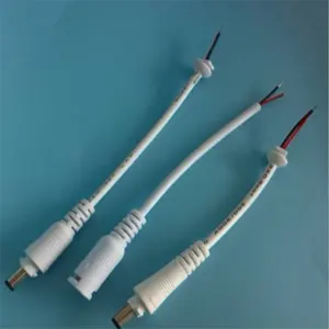 Weißes DC 12V Stromkabel 5,5mm * 2,1mm Stecker Buchse 0,5 M 1M 2M 3M 4M 5M 6M 7M 8M 10M Netz kabel Verlängerung kabel