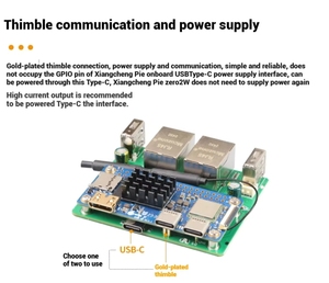 บอร์ดพัฒนาเครือข่ายคู่ GGDX <span class=keywords><strong>Orange</strong></span> <span class=keywords><strong>Pi</strong></span> Zero2 W พร้อมพอร์ต USB HOST ช่องจ่ายไฟด้านบน และคุณสมบัติการสื่อสาร - <span class=keywords><strong>Orange</strong></span> Allwinner - Product Image 4