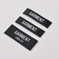 Étiquettes cousues en satin de polyester de grande taille de haute qualité, étiquettes tissées personnalisées en tissu pour vêtements, étiquettes de vêtements de haute qualité