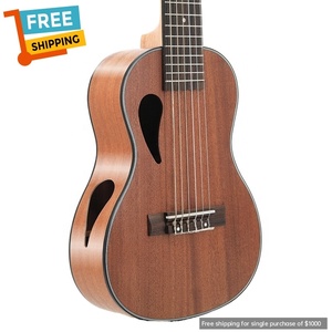 La guitarra de <span class=keywords><strong>madera</strong></span> de Sapele de 28 pulgadas más vendida con 6 cuerdas de nailon y metal Ultimate Hybrid Guitar y <span class=keywords><strong>ukelele</strong></span> - Product Image 2