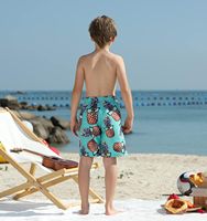 BFUSTYLE Ensemble de 2 maillots de bain pour garçons, short de plage résistant à l'eau avec doublure en maille solide, 5-14 ans