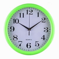 Jam Dinding Quartz Plastik Gaya Nordik 28CM, Sederhana Modern, untuk Rumah, Ruang Tamu, Kamar Tidur, Fitur Senyap, Grosir