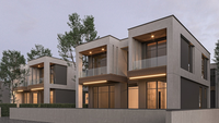 Villa duplex moderne de luxe préfabriquée en acier léger de haute qualité fabriquée en Chine