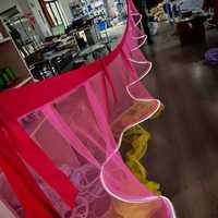 Ceiling Drapes with Light Tulle Wedding Ceiling Drapes S-Shaped LED Fabric Ceiling Decorations