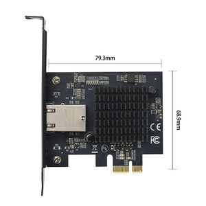 Tarjeta Ethernet PCIe4.0 X1 de 10 Gbps, AQC113, Puerto RJ45 Multivelocidad de 10/5/2.5G, Cableada, para Juegos, PC, Servidor, Stock OEM/ODM, PCIe4.0 - Product Image 3