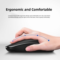 Souris sans fil 2,4 GHz silencieuse pour ordinateur portable et bureau, avec molette optique – Prix de gros
