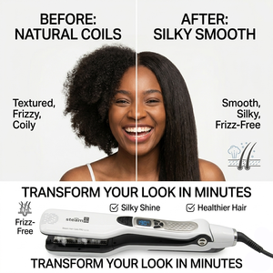 Lisseur <span class=keywords><strong>à</strong></span> vapeur professionnel pour <span class=keywords><strong>cheveux</strong></span> afro 4C, <span class=keywords><strong>fer</strong></span> <span class=keywords><strong>à</strong></span> <span class=keywords><strong>lisser</strong></span> <span class=keywords><strong>à</strong></span> vapeur pour <span class=keywords><strong>cheveux</strong></span> crépus, écran LCD pour boucles naturelles et <span class=keywords><strong>cheveux</strong></span> épais - Product Image 4