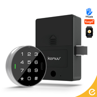Serrure de meuble à écran tactile KEMUU, serrure de classeur métallique sans clé, serrure de casier intelligent RFID pour casier de gym, Tuya