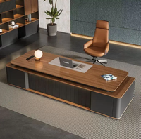 Bureau de direction Boss : Luxe et modernité, sensation haut de gamme, design minimaliste, mobilier de bureau en bois massif pour cadre