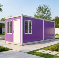 Container Prefabbricato Modulare con Pannelli Sandwich per Ufficio da Cantiere, Dormitorio per Lavoratori, Chiosco, Stand Commerciale