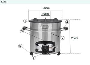 Estufa de ventilador de pellets de diseño moderno portátil e independiente para un calentamiento más rápido en comunidades rurales para uso en exteriores - Product Image 6