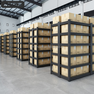 ברזל שחור מתכווננת אחסון תעשייתי מדפים פלדה זול חדש הנחה stackable & מדפים - Product Image 3