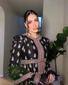 Nuevo Vestido de Fiesta de Diseño Moderno con Bordado Intenso y Lentejuelas, Estilo Anarkali con Dupatta para Mujeres y Niñas - Product Image 1