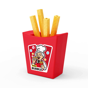 Juguete de Burbujas de Plástico para Fiestas al Aire Libre, Broma, Alivio del Estrés, Lotería Infantil, Accesorios Interactivos, Creativo Palo de Burbujas con Forma de Papas Fritas - Product Image 5