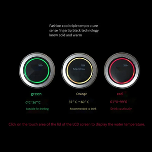 Bouteille isotherme intelligente 390 ml avec affichage numérique LED de la température, en acier inoxydable, tasse thermique pour café, gobelet à isolation intelligente - Product Image 5