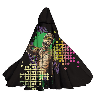 Capa Negra <span class=keywords><strong>de</strong></span> <span class=keywords><strong>Momia</strong></span> Zombi <span class=keywords><strong>de</strong></span> Spirit Halloween para Hombre, Capa con Capucha <span class=keywords><strong>de</strong></span> Microfelpa Ultra Suave <span class=keywords><strong>de</strong></span> Primera Calidad, Disfraz <span class=keywords><strong>de</strong></span> Cosplay para Adultos, Capa <span class=keywords><strong>de</strong></span> Anime - Product Image 1