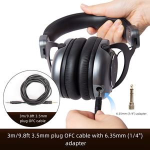 DH1775 Yinyu DDP RTS Pro Casque Supra-Auriculaire Professionnel pour <span class=keywords><strong>DJ</strong></span>, <span class=keywords><strong>Mixage</strong></span> et Enregistrement Audio, Équipement Sonore avec Monitoring des Basses Profondes - Product Image 2
