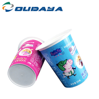 Copa iml PP de grado alimenticio, 25g, 140ml, venta al por mayor, personalizada, para galletas de chocolate, dos compartimentos