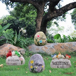 Adorno de Jardín de Resina con Simulación de Pájaro de Bienvenida, para Patio y Césped, Regalos de Artesanía, Venta al por Mayor de Fábrica China OEM&ODM - Product Image 2