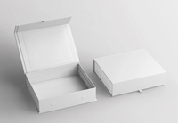 Caja de Joyería de Papel Rígido de Lujo con Forma de Libro para Anillos y Pulseras, Acabado con Logotipo Grabado, Calidad Premium