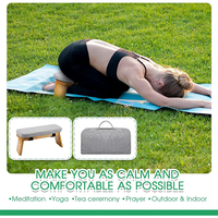 Legend Banc de prière de haute qualité Tabouret de méditation pliable Chaise de sol Chaise de méditation en bambou pour la pensée quotidienne