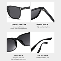 Lunettes de soleil polarisées tendance à monture carrée, protection UV, pour hommes et femmes – Meilleures ventes transfrontalières
