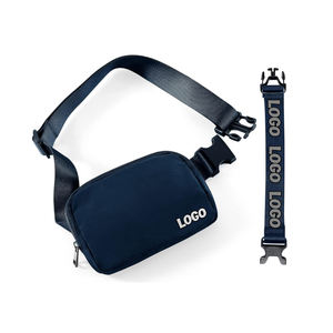 Custom Blue Multifunction Lulu Sports Anti Theft Waist Bum Belt Bag Sling Shoulder Crossbody Adjustable Fanny Pack <b>Women</b> - Product Image 1