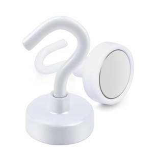 Gancho Magnético <span class=keywords><strong>de</strong></span> Neodimio Blanco Impermeable <span class=keywords><strong>para</strong></span> Refrigerador <span class=keywords><strong>de</strong></span> Cocina, Armario, Crucero, Accesorios Colgantes - Product Image 1