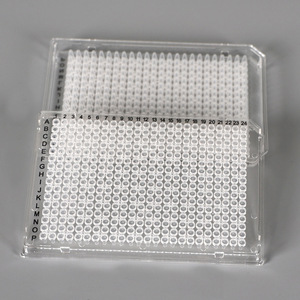 แผ่นเพลท PCR ยี่ห้อ Yongyue Medical 384 หลุม ขนาด 50 ลิตร ก้นแบน สำหรับใช้ในห้องปฏิบัติการ สามารถฆ่าเชื้อได้ - Product Image 2