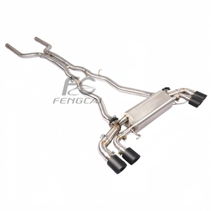 Système d'échappement <span class=keywords><strong>Tronic</strong></span> Catback en acier inoxydable pour <span class=keywords><strong>BMW</strong></span> M8 4.4T F91 F93 2019-2022, silencieux de performance personnalisé pour la course, amélioration de la performance - Product Image 3