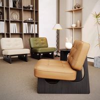 Fauteuil de balcon moderne et minimaliste, mobilier de salon, chaise de designer à dossier haut