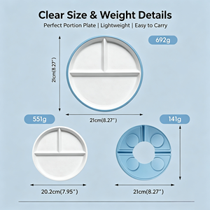Food Grade Silicone Baby Suction Bowl BPA Free Microwave Dishwasher Safe Toddler Weaning Feeding Bowl - Product Image 2