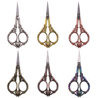 Retro Alloy-Crafted Magpie Small Bird-Shaped Stainless Steel Scissors Cross-Stitch Tailoring Tea Bag Cutters Gold/Silver/Rose